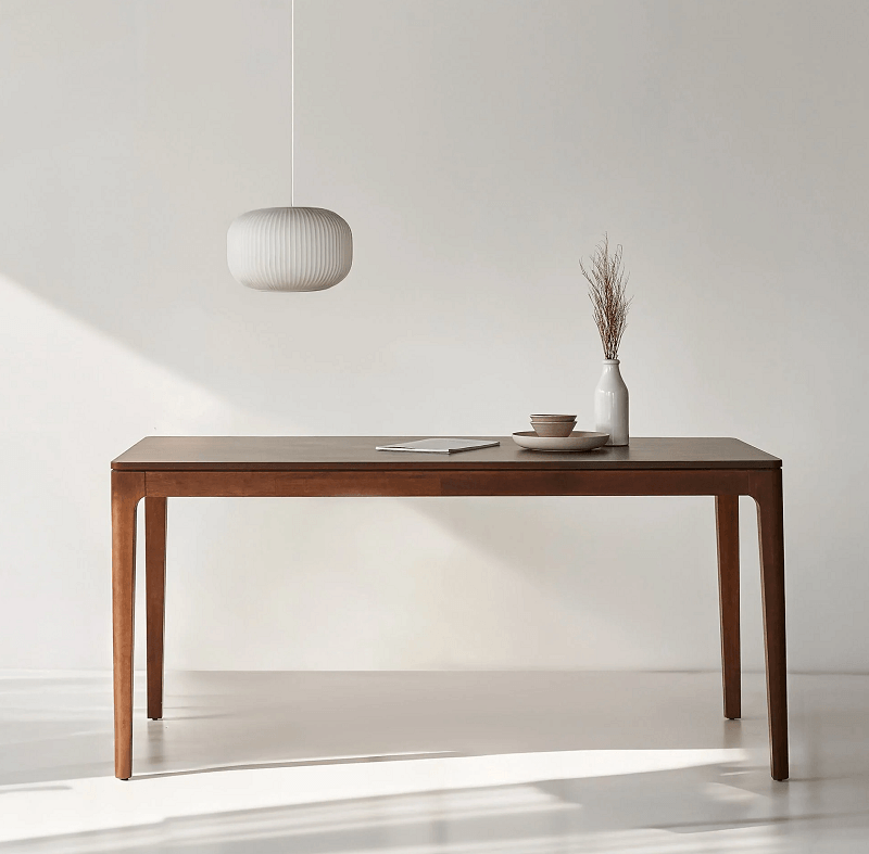 Bàn Ăn Gỗ Cao Su Tự Nhiên HOBRO 301 (Màu nâu)