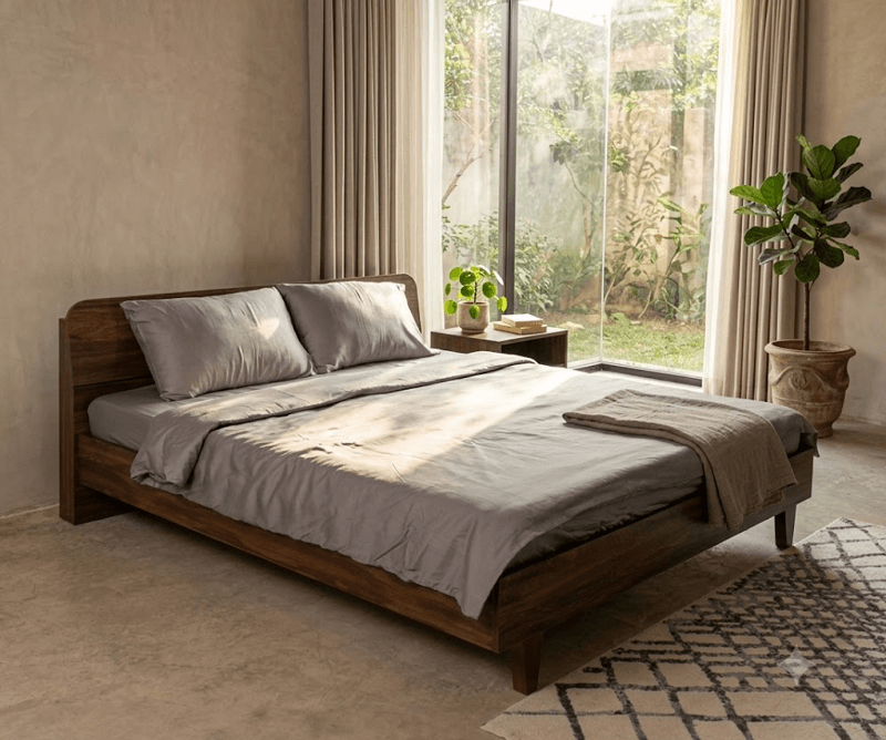Giường Ngủ MOHO KOSTER Màu Nâu 1m6